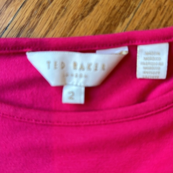 Ted Baker pink short sleeve top - Picture 2 of 2
